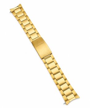Złota bransoleta Atlantic do zegarka 22 mm – długość 18 cm.jpg